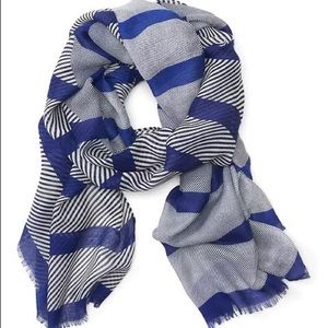 Banana Republic Sheer Diagonal Stripe Scarf- NWT